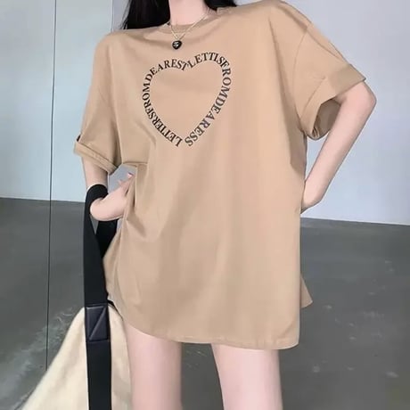 ロゴハートデザインTシャツ2色