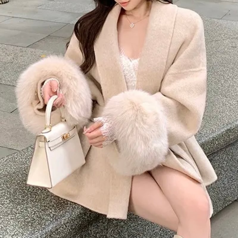 結城里華様ご着用♡袖ボリュームファーコート 2色 | ecrea
