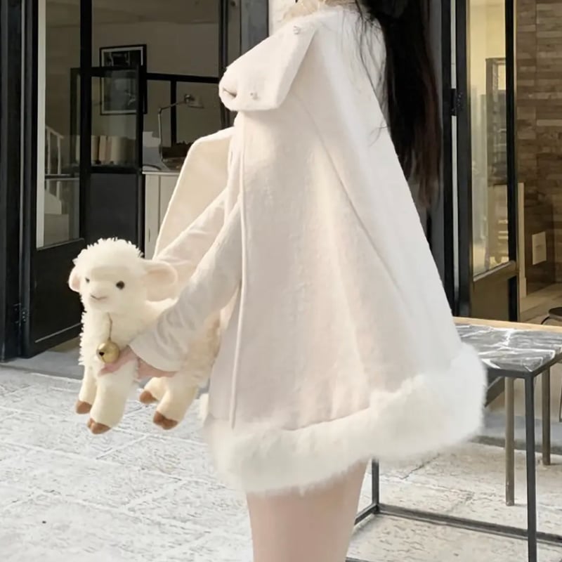 寿リリカ様ご着用♡リボンモチーフケープコート | ecrea