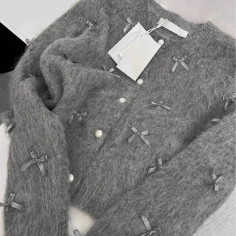 プチリボン gray トップス
