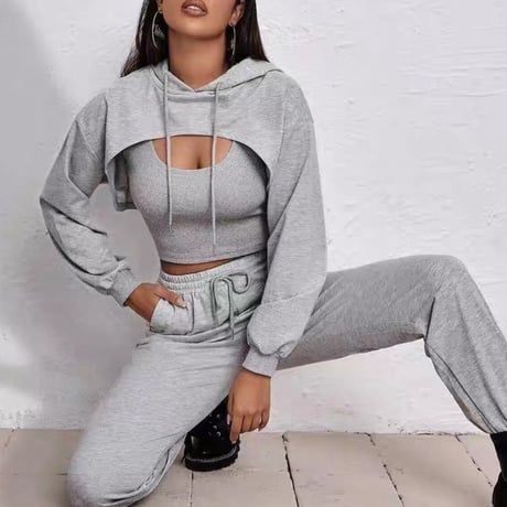 casual sporty wear 3点セット 4色
