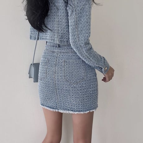 Structured Denim Set up