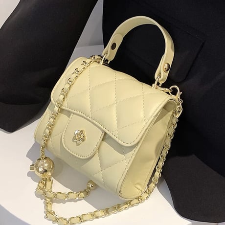 フラワーモチーフキルティングbag5色