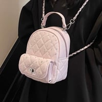 Bijou Quilted Mini Backpack 5色