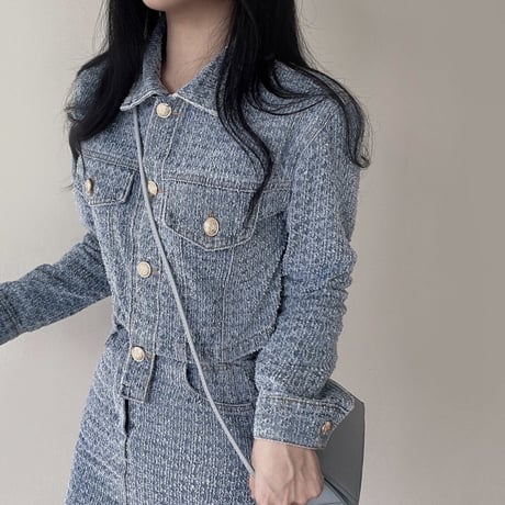 Structured Denim Set up