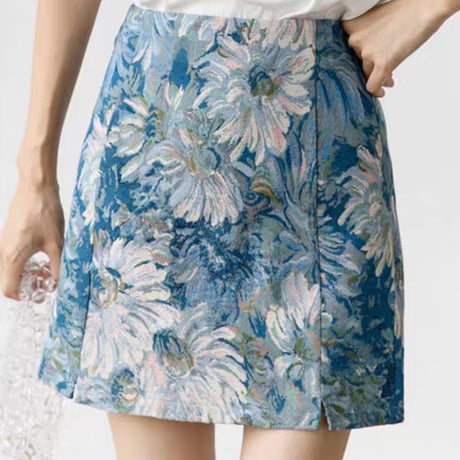 paint flower skirt