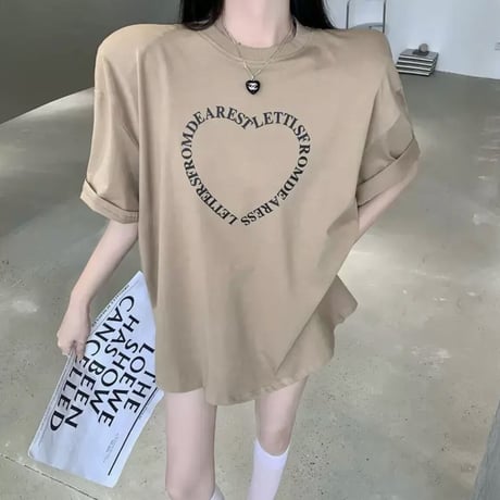 ロゴハートデザインTシャツ2色