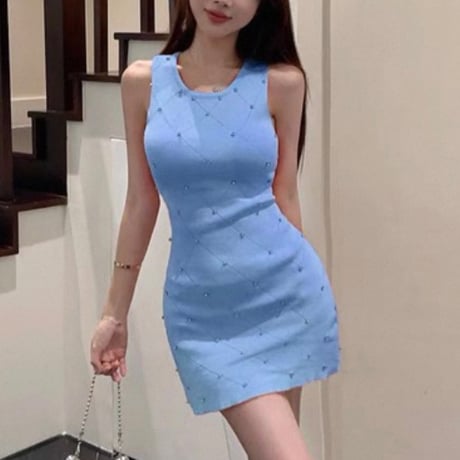 Crystal Knit Bodycon Dress 6色