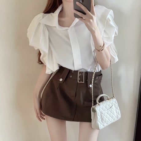 fuwa fuwa sleeve tops 2色