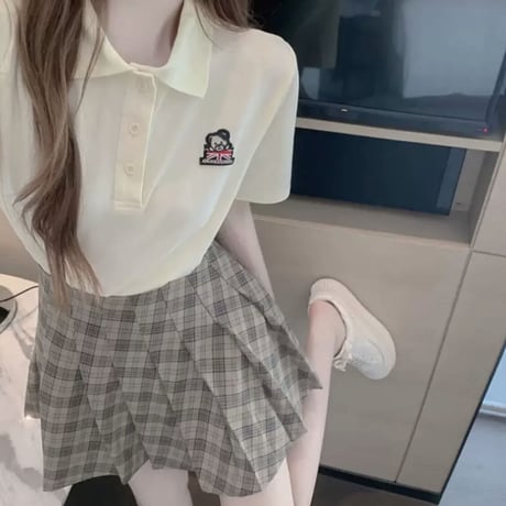 チェック柄プリーツスカート