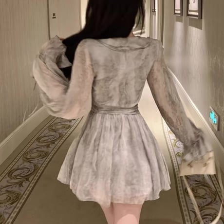 nuance chiffon flare op