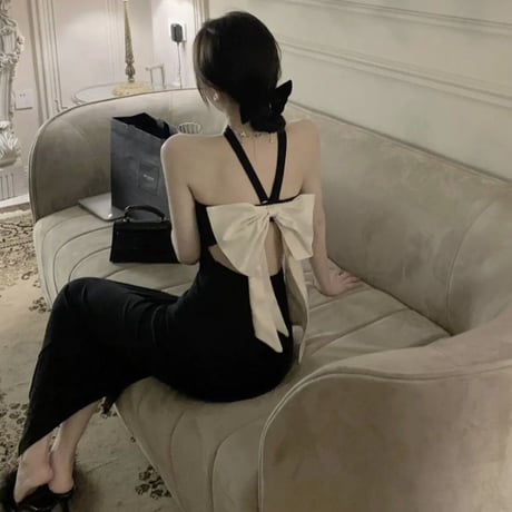 back ribbon long op