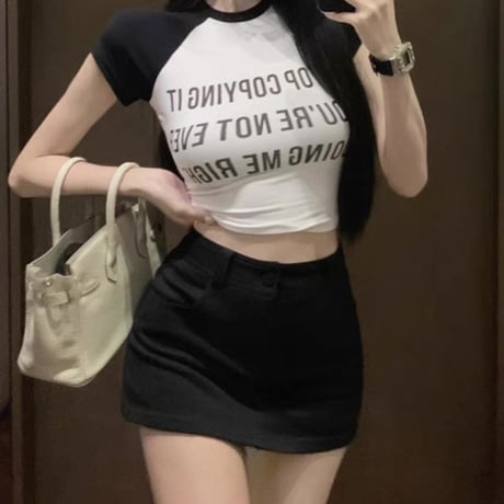 Simple tight skirt 2色