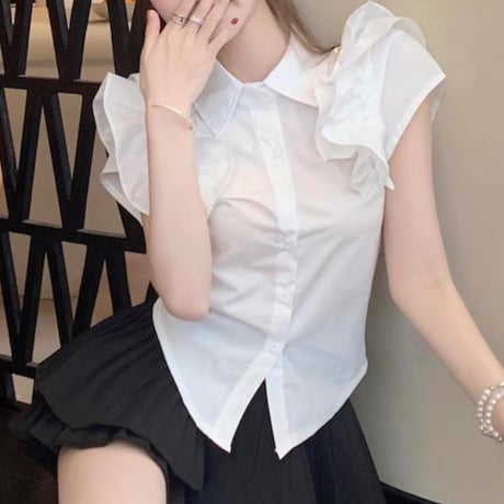 らむめろ様ご着用♡ノースリフリルトップス
