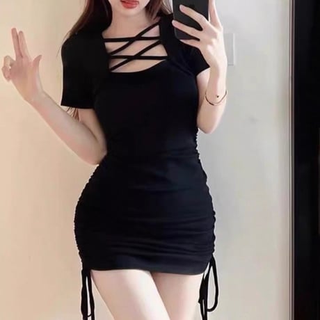 décolleté cross color op 3色