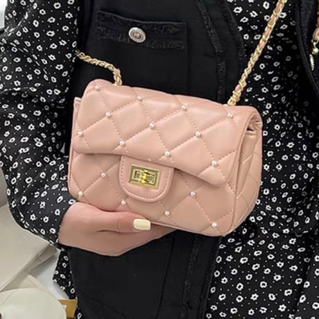 パール付きショルダーbag