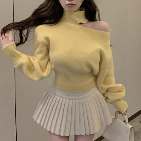 ワンショルゆる袖トップス 3色