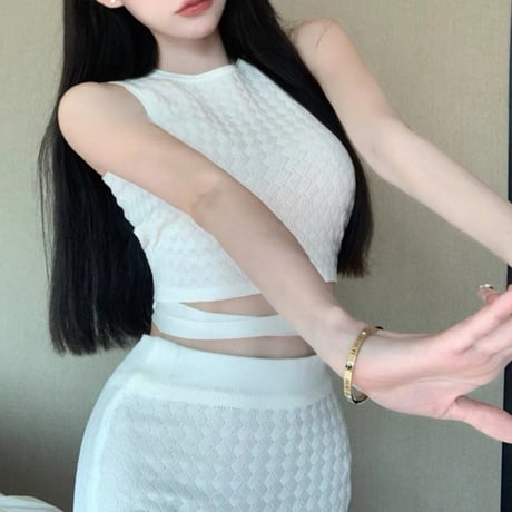 クロシェ大人セットアップ 2色