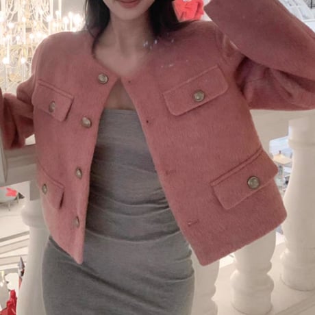 elegant pink jacket