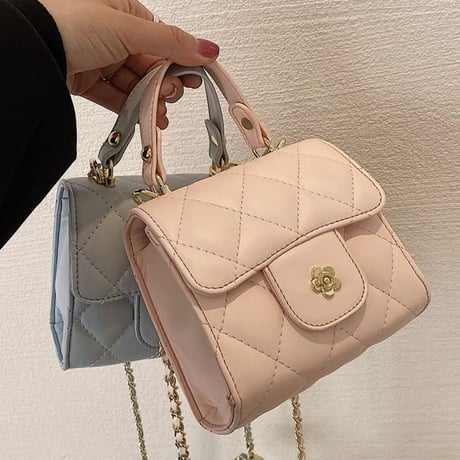 フラワーモチーフキルティングbag5色