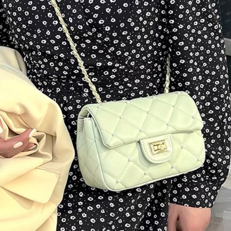 パール付きショルダーbag
