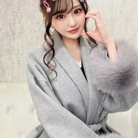結城里華様ご着用♡袖ボリュームファーコート 2色