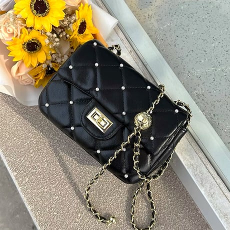 パール付きショルダーbag