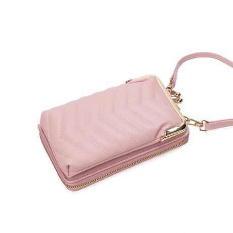 裏面クリアスマホ＆小物ショルダーbag 7色