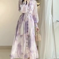 purple×pink marble onepiece
