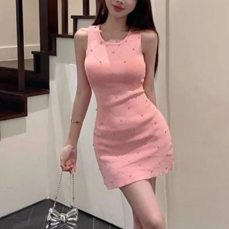 Crystal Knit Bodycon Dress 6色