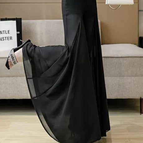 シースルー ロングパンツ 2色