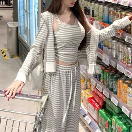 なつきち様ご着用♡Stripe Lounge 3piece