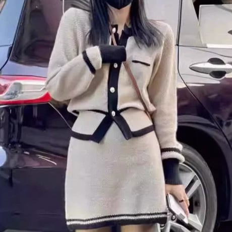 バイカラーシンプルセットアップ