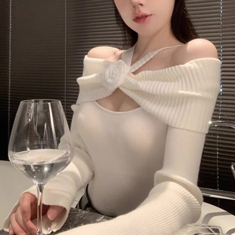 rose off shoulder tops