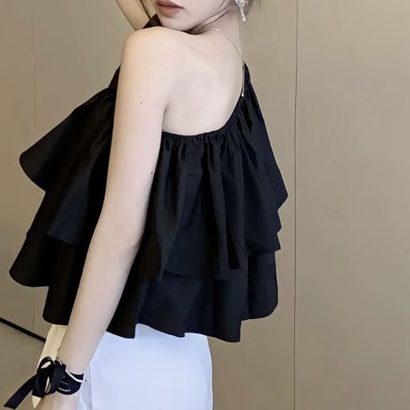 ワンショルフリルトップス