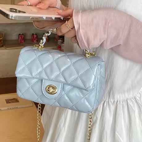 Quilted Chain Mini Bag 5色