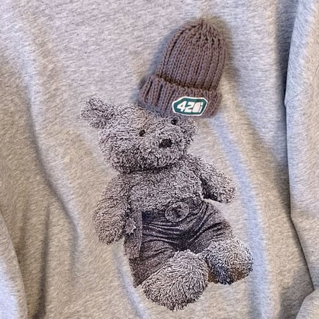 くまちゃんgrayトップス