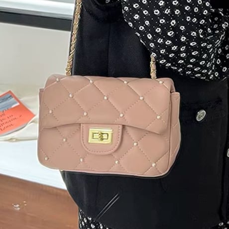 パール付きショルダーbag