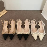Ribbon Pointed Heel