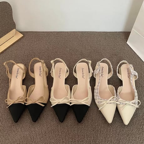 Ribbon Pointed Heel
