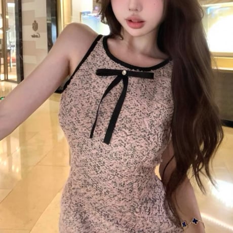 黒崎るりか様ご着用♡Feminine ribbon dress