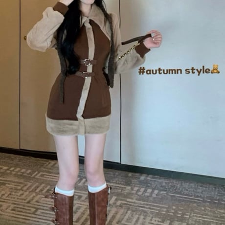 ファードッキング heart buckle ワンピ