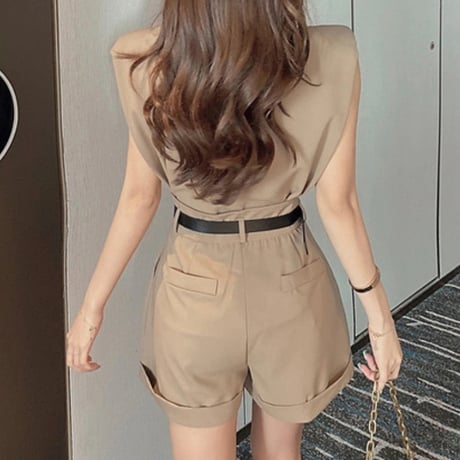 chain＆belt ノースリセットアップ2色