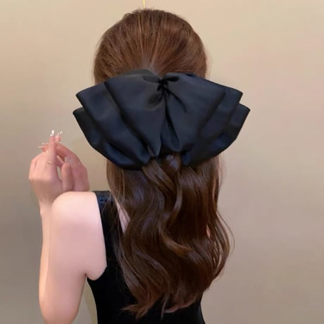 ribbon barrette 2色