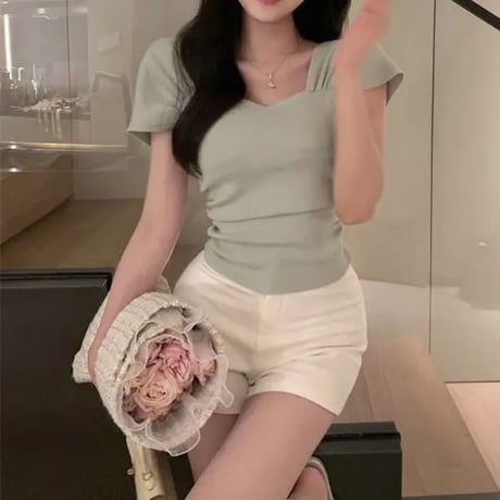 フレンチスリーブトップス3色
