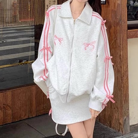田口未彩様♡有栖なな様ご着用♡border ribbon setup 2色