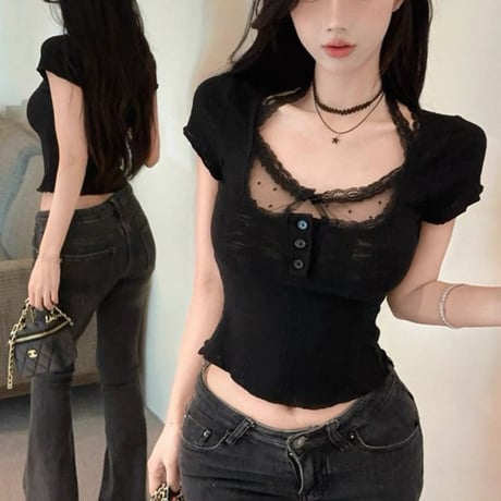 Layered Sheer Dot Top