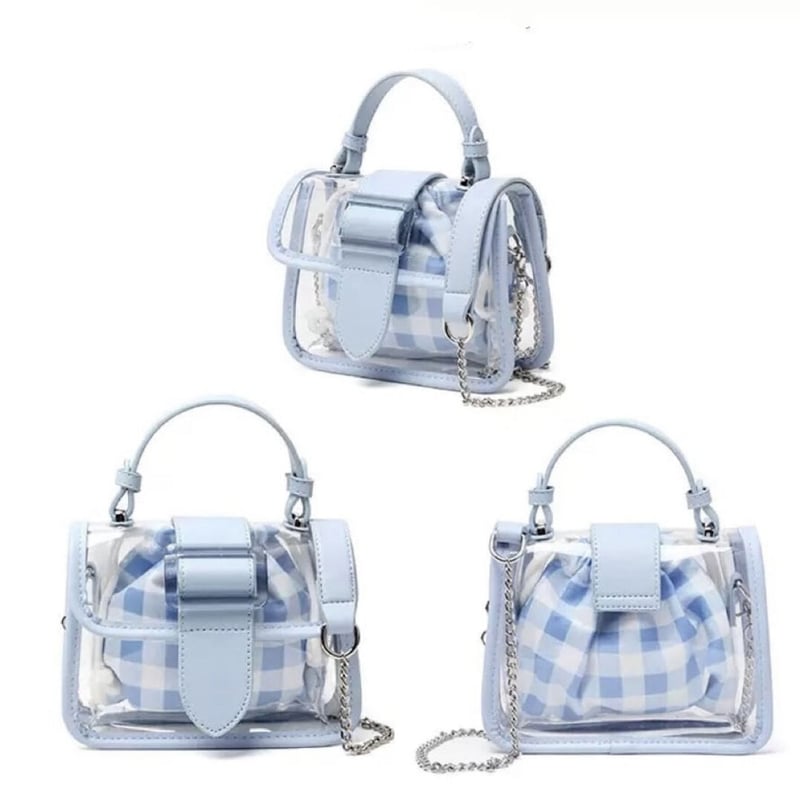 kina one ribbon bag ギンガムチェック クロ 162386849.jpg