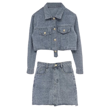 Structured Denim Set up