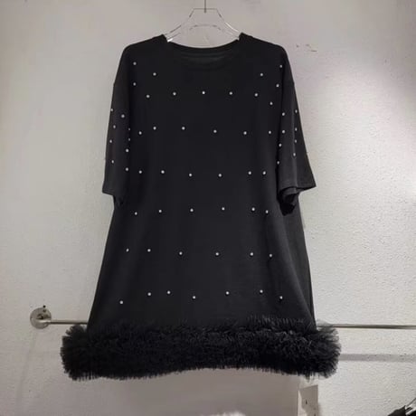 kira kira bijou frill tops 2色